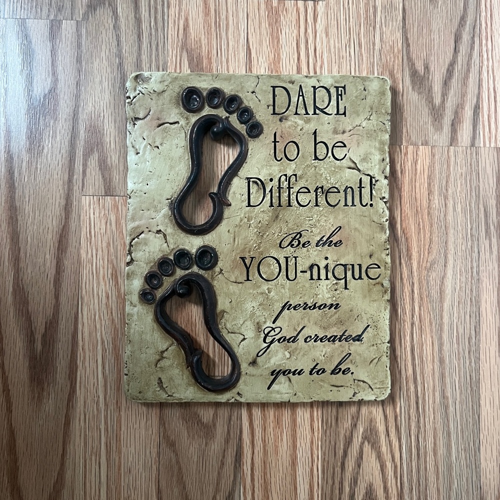 Inspirational Quote Wall Plaque by Abbey Press - NWT - Gift Ready